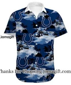 NFL Indianapolis Colts Royal Blue Hawaiian Shirt Aloha Shirt