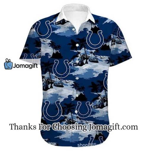 [Personalized] NFL Indianapolis Colts Royal Blue Hawaiian Shirt Gift