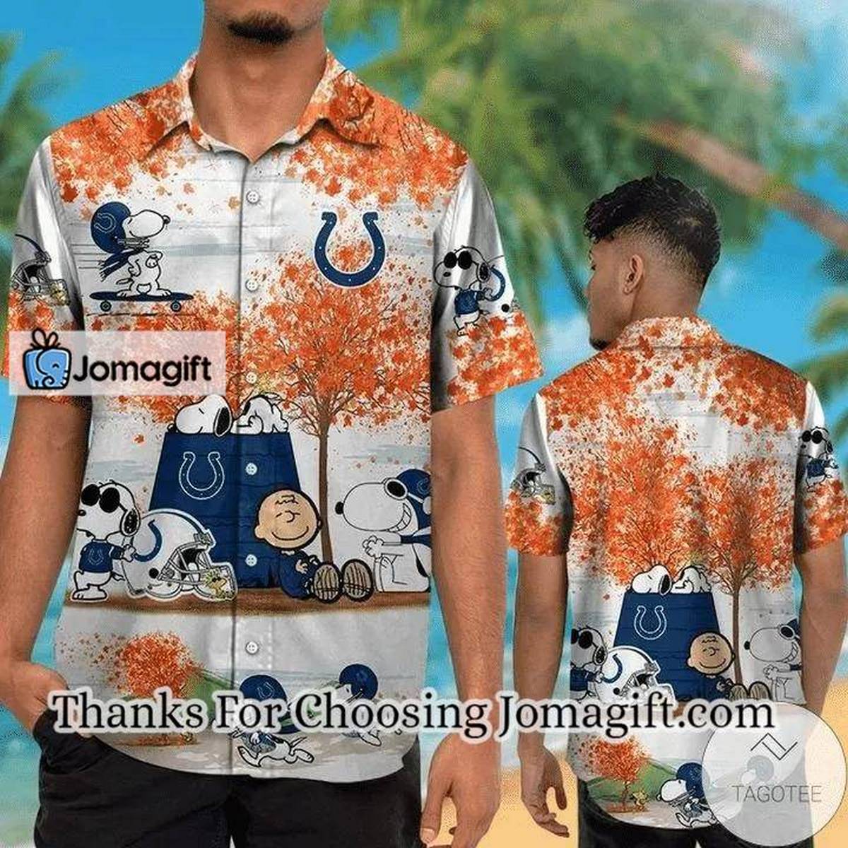 NFL Indianapolis Colts Snoopy Hawaiian Shirt Aloha Shirt