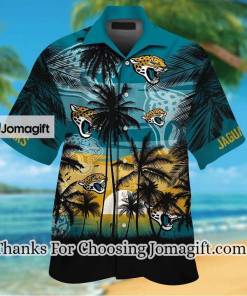 NFL Jacksonville Jaguars Coconut Sun Teal Hawaiian Shirt Aloha Shirt