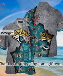 NFL Jacksonville Jaguars Grey Teal Hawaiian Shirt Aloha Shirt