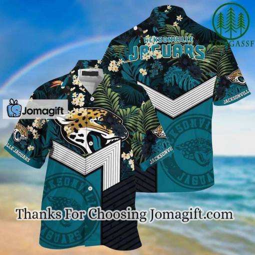 [Personalized] NFL Jacksonville Jaguars Teal Speical Hawaiian Shirt Gift