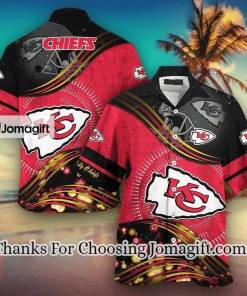 [Personalized] NFL Kansas City Chiefs Red Black Hawaiian Shirt Gift