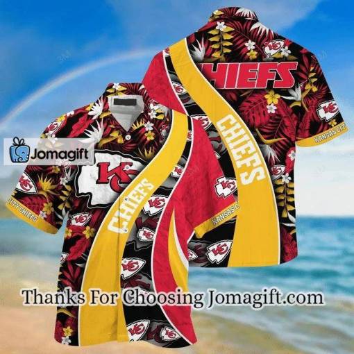 [Personalized] NFL Kansas City Chiefs Red Gold Hawaiian Shirt Gift