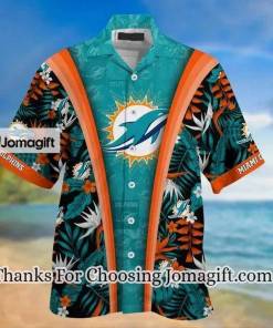 [Amazing] NFL Miami Dolphins Aqua Black Hawaiian Shirt Gift