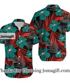 NFL Philadelphia Eagles Green Flower Version Hawaiian Shirt Aloha Shirt