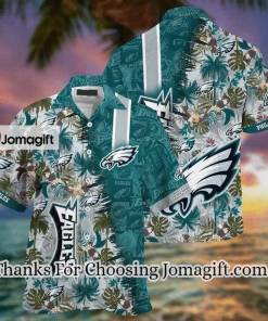 NFL Philadelphia Eagles Green Grey Hawaiian Shirt Aloha Shirt