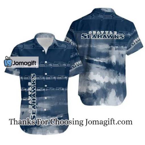 [Personalized] NFL Seattle Seahawks Navy Blue Hawaiian Shirt Gift