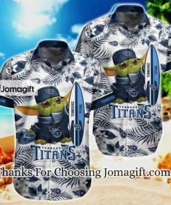 NFL Tennessee Titans Baby Yoda Hawaiian Shirt Aloha Shirt 1