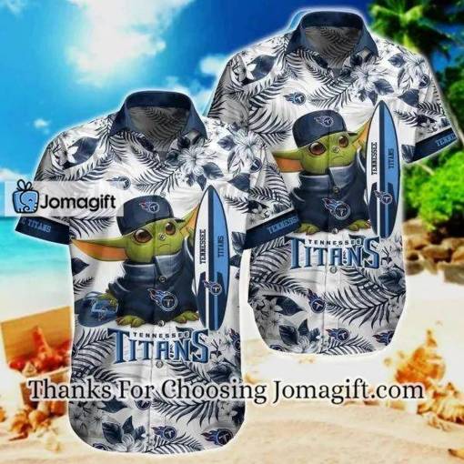 [Amazing] NFL Tennessee Titans Baby Yoda Hawaiian Shirt Gift