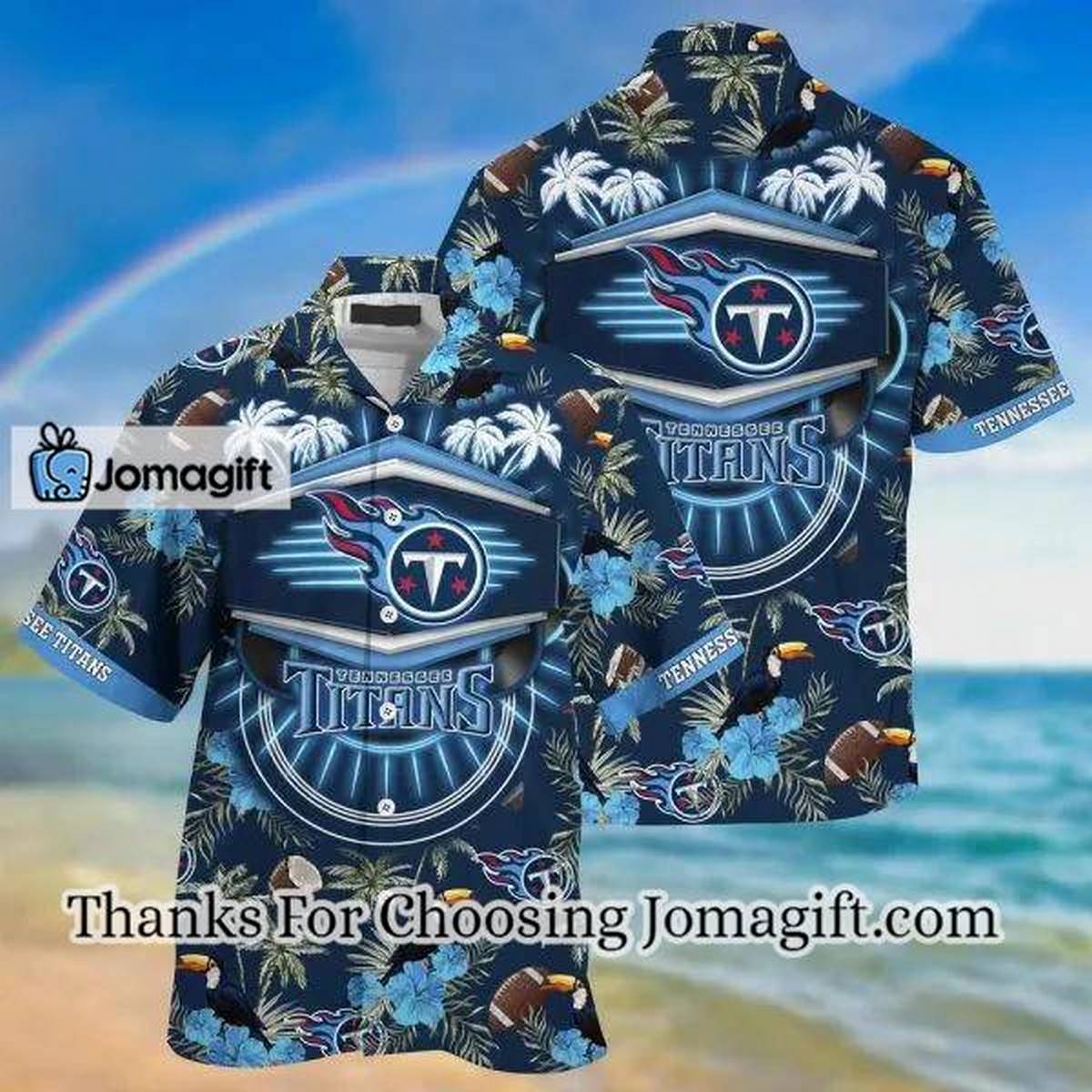 NFL Tennessee Titans Coconut Navy Blue Hawaiian Shirt Aloha Shirt 1