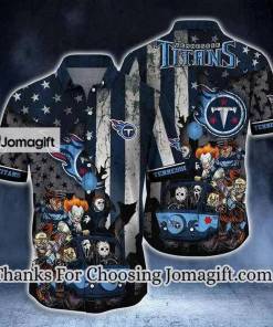 [Custom Name] NFL Tennessee Titans Halloween Hawaiian Shirt Gift