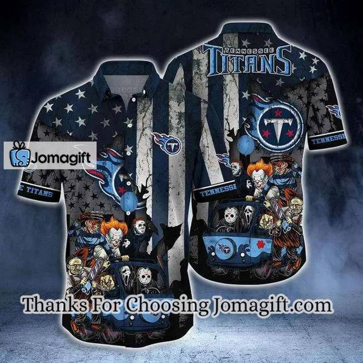 NFL Tennessee Titans Halloween Hawaiian Shirt Aloha Shirt