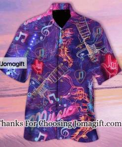 [Personalized] Neon Electric Guitar Hawaiian Shirt HW3974 Gift