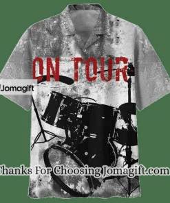 [Amazing] On Tour Drum Background Design Hawaiian Shirt Gift