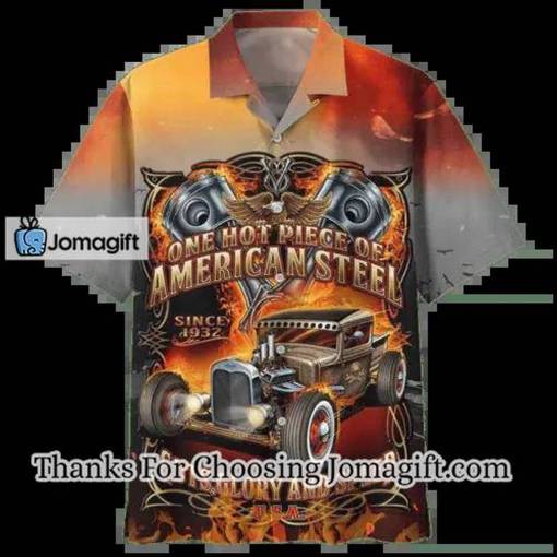 [Custom Name] One Hot Piece Of American Steel Hawaiian Shirt Gift