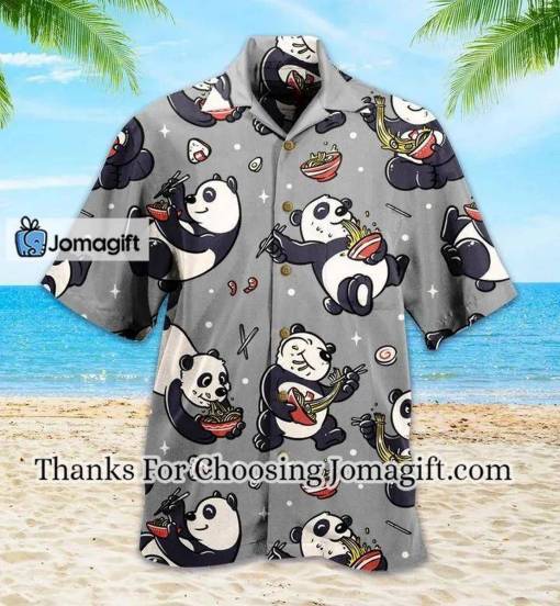 [Amazing] Panda Noodles Grey Cute Hawaiian Shirt 3D Gift