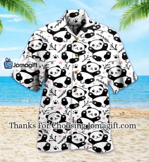 [Amazing] Panda White Pattern Hawaiian Shirt 3D Gift