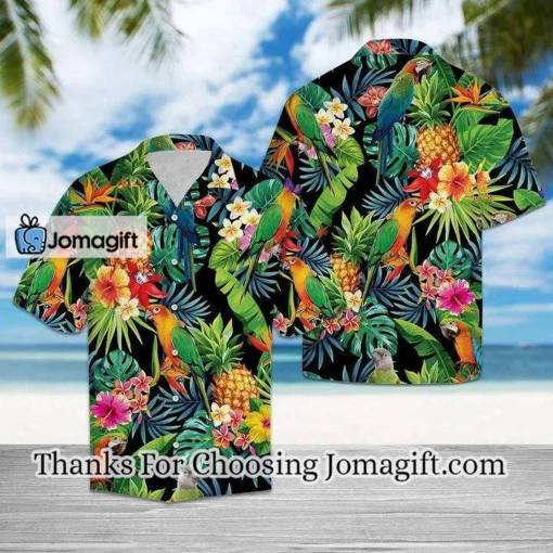 [Amazing] Parrot Bird Species Pineapple Design Hawaiian Shirt Gift