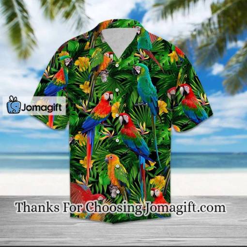 [Amazing] Parrot Tropical Wild Flower Hawaiian Shirt Gift