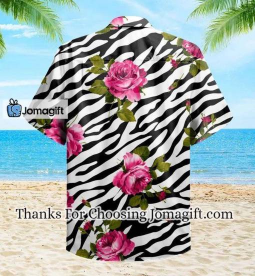 [Amazing] Pattern Flower Zebra Pink Hawaiian Shirt 3D Gift