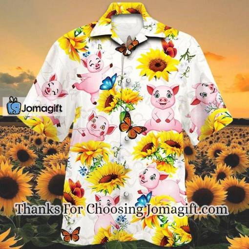 [Amazing] Pig Lovers Sun Flower Hawaiian Shirt Gift