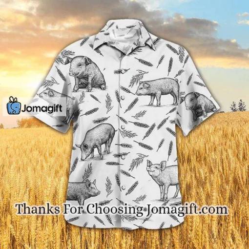 [Amazing] Pig Pattern Hawaiian Shirt, Pig Lovers Summer Shirt, Pig Hawaiian Button Downs Shirt Gift