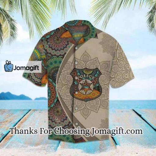 [Custom Name] Police Button Hawaiian Shirt Gift