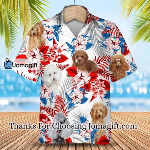 [Amazing] Poodle flower American flag Hawaiian Shirt Gift