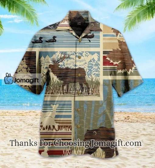 [Popular] Lodge Moose Bear Vintage Hawaiian Shirt