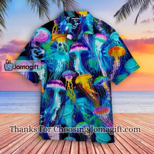[Popular] Rainbow Jellyfish Colorful Hawaiian Shirt
