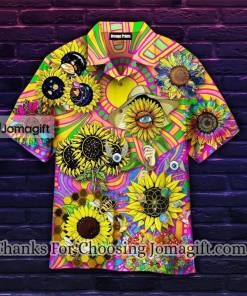 Popular Trippie Hippie Sunflower Hawaiian Shirt 1