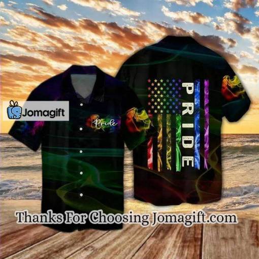 [Custom Name] Pride Flag Hawaiian Shirt Gift
