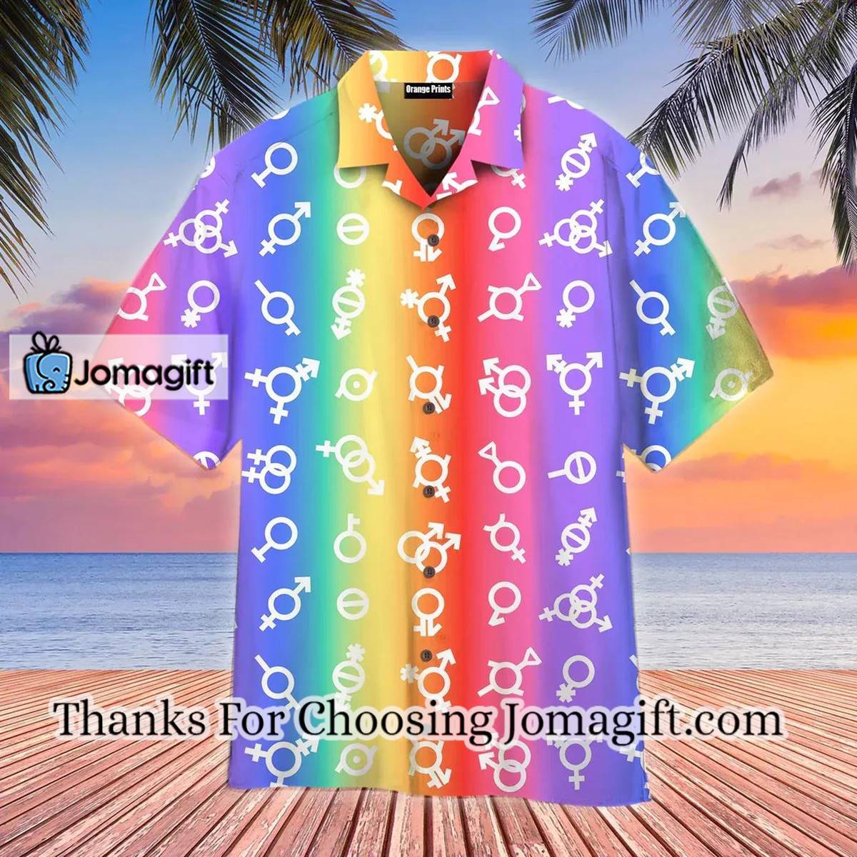Pride Flag LGBT Gender Hawaiian Shirt 1