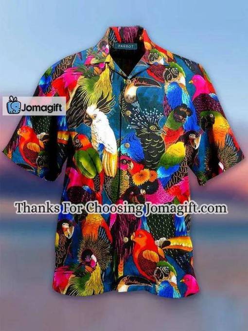 [Custom Name] Printed Casual Leaves Men’s Floral Hawaiian Shirt Gift