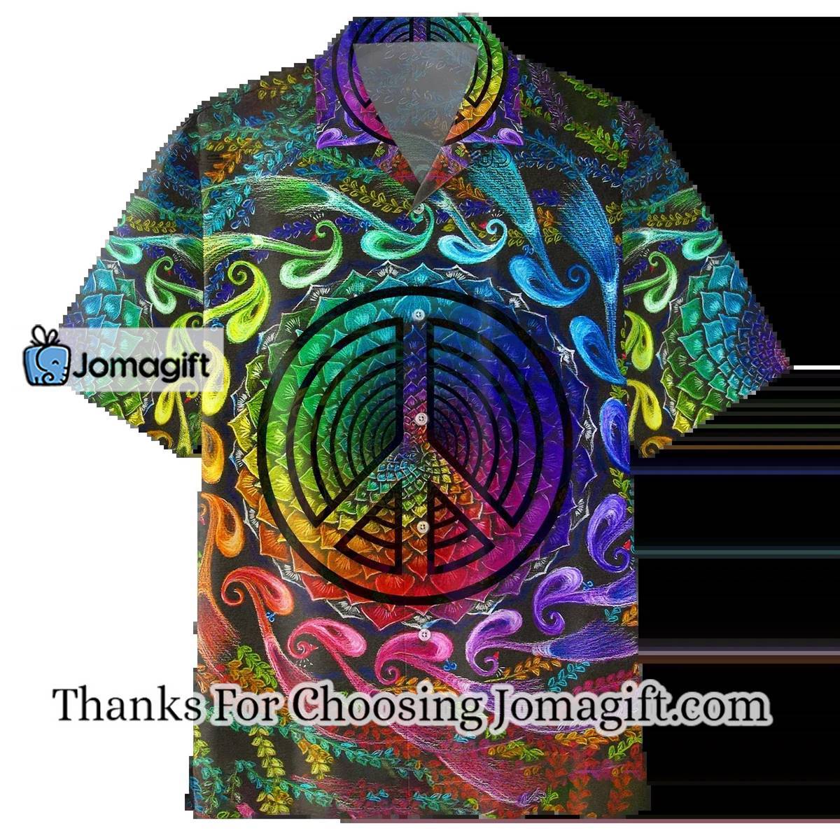 Psychedelic Shirt Peace Sign Hawaiian Shirt 1