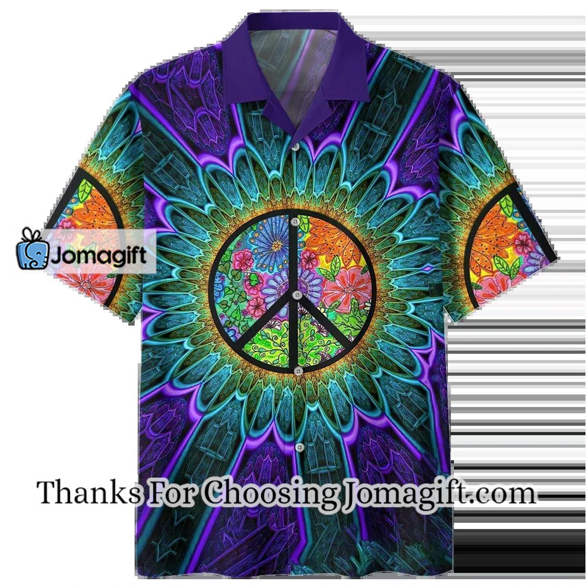 Psychedelic Shirt Peace Sign Hawaiian Shirt 2