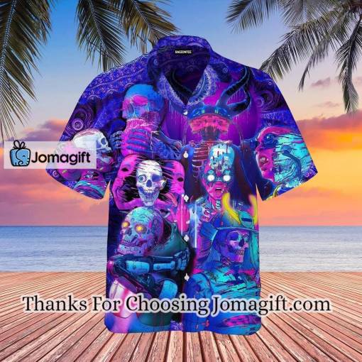 [Custom Name] Psychic Skull Face Future Death Hawaiian Shirt Gift