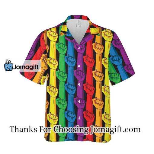 [Amazing] Rainbow Color LGBT Aloha Hawaiian Shirts & Gift