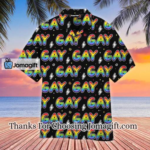 [Amazing] Rainbow Gay Pride LGBT Hawaiian Shirt, LGBT shirt, Lesbian shirt, gay shirt Gift
