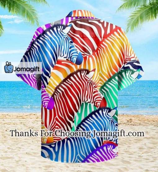 [Amazing] Rainbow Zebra Colorful Hawaiian Shirt 3D Gift