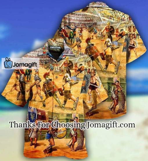 [Custom Name] Rome Be A Warrior Hawaiian Shirt Gift