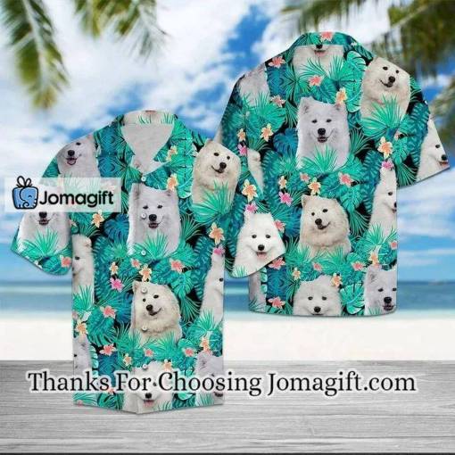[Awesome] Samoyed Lost In Summer Vibes Tropical Palm Leaves Hawaiian Shirt Gift