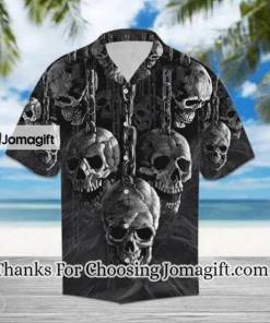 [Awesome] Scary Dark Skull Pile 3D All Over Printed Hawaiian Shirt, Skull 3D Hawaii Shirt Gift