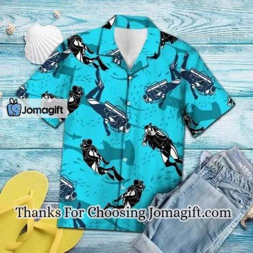 [Awesome] Scuba Driving With Shark Tropical hawaiian shirt Gift