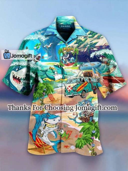 [Custom Name] Sharks Hawaiian Shirt Gift