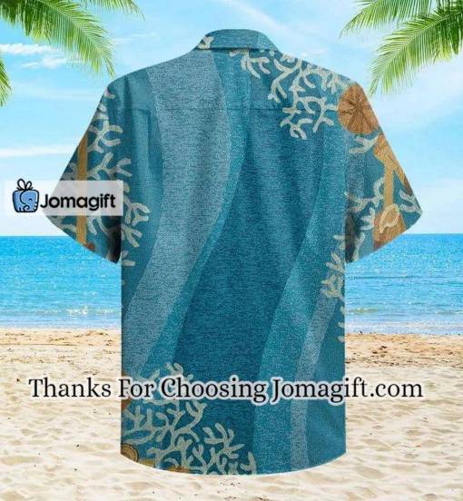 [Awesome] Shell And White Coral Blue Hawaiian Shirt 3D Gift