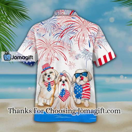 [Awesome] Shih tzu Hawaiian Shirts Independence Day Is Coming Gift