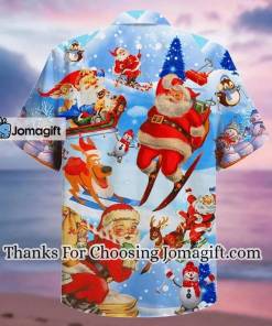 [Awesome] Skiing Santa Claus Hawaiian Shirt Gift