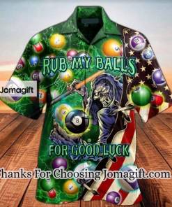 [Awesome] Skull Billiard Rub My Balls For Good Luck Hawaiian Shirt Gift